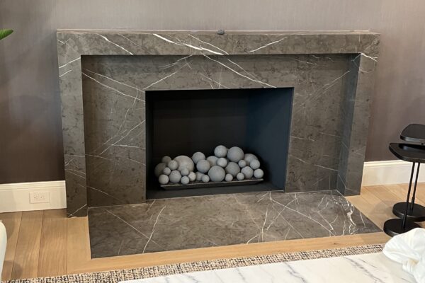 Antracide marble fireplace